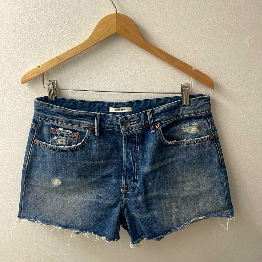 GRLFRND Helena High-Rise Cut Off Shorts size 30 - Picture 4 of 11
